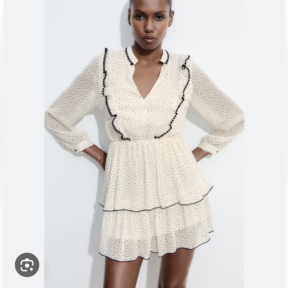 Zara Dresses & Skirts - ZARA Dotted Mini Dress